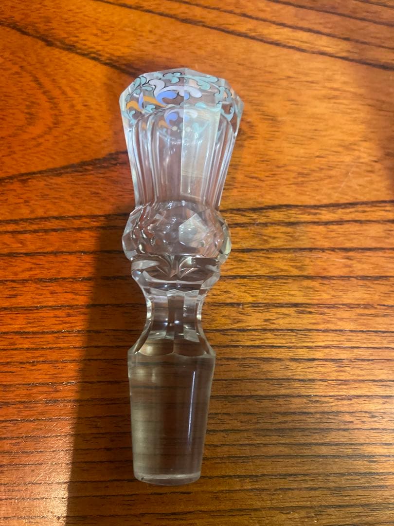 雨宮喜能登　窯彩硝子　デカンタ　クリスタルガラス