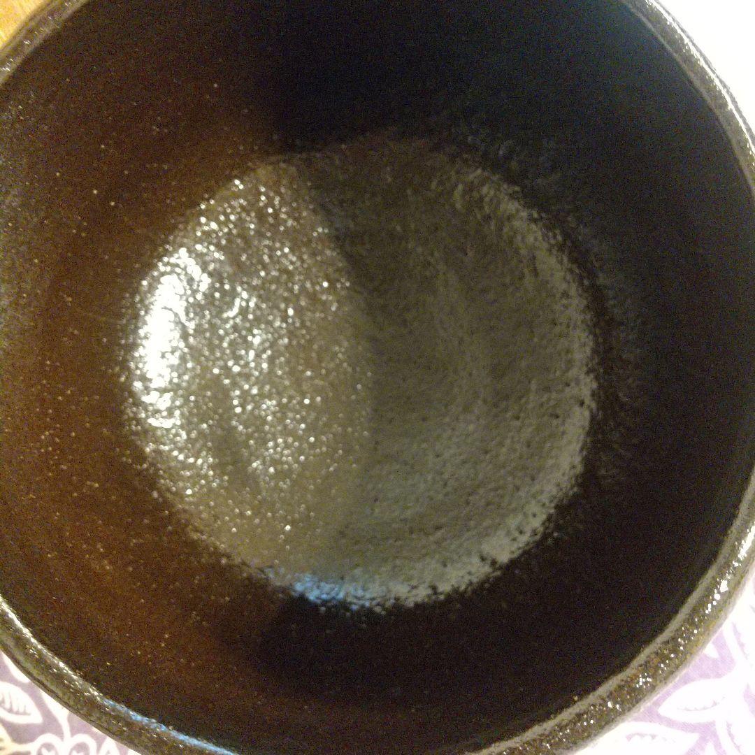 佐々木輝夫 佐々木昭楽 佐々木虚室 黒楽茶碗 楽焼 茶碗 茶道 骨董 共箱 共布