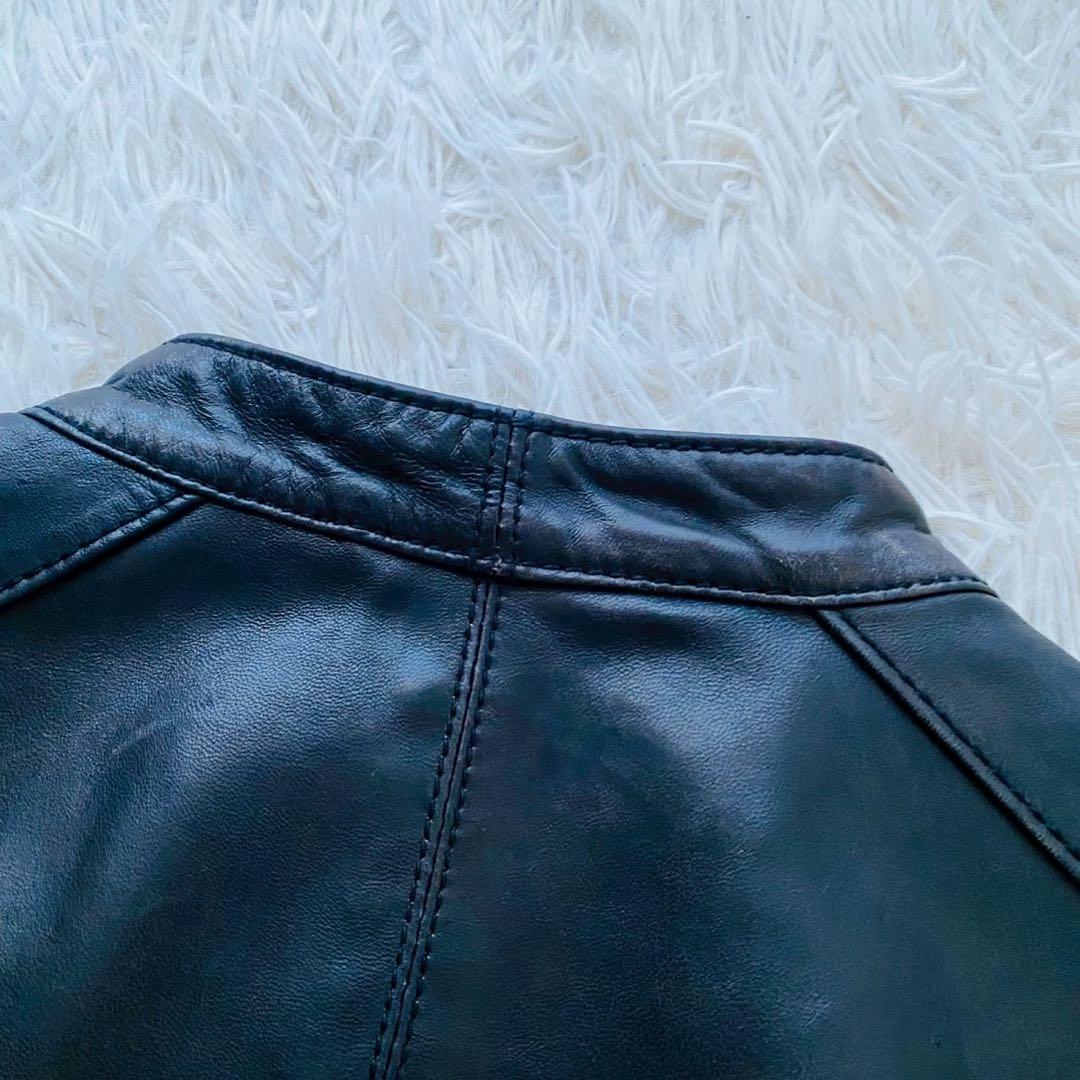 ユナイテッドアローズ●極美品●高級ラムレザー シングルライダースジャケット XL