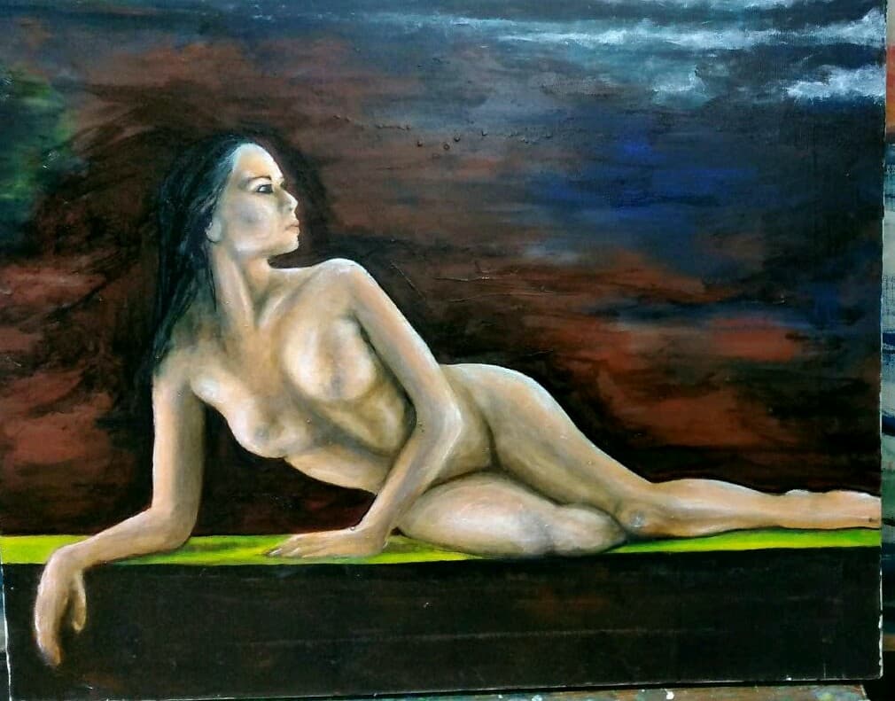 油絵　裸婦