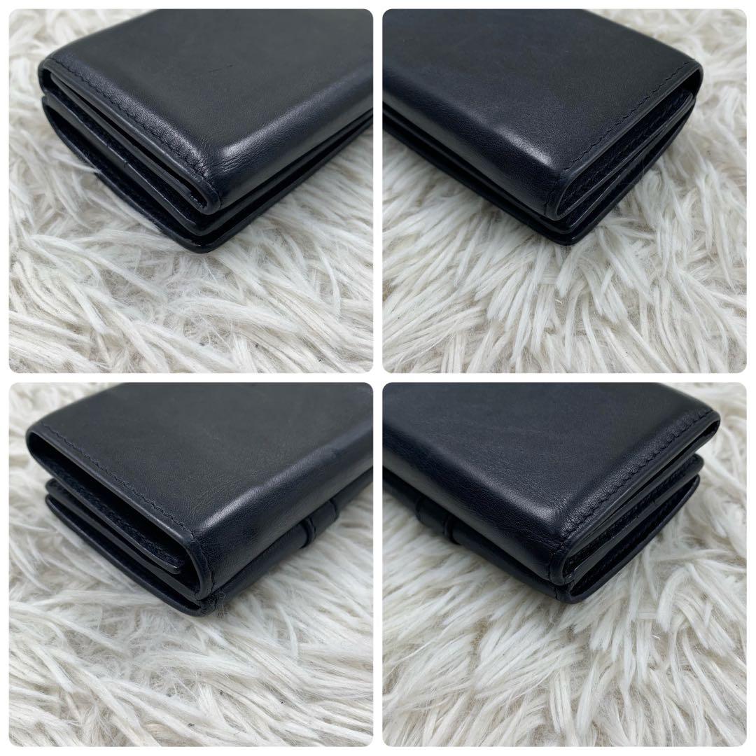【✨美品✨】 サンローラン 三つ折り財布 オリガミ タイニウォレット ブラック