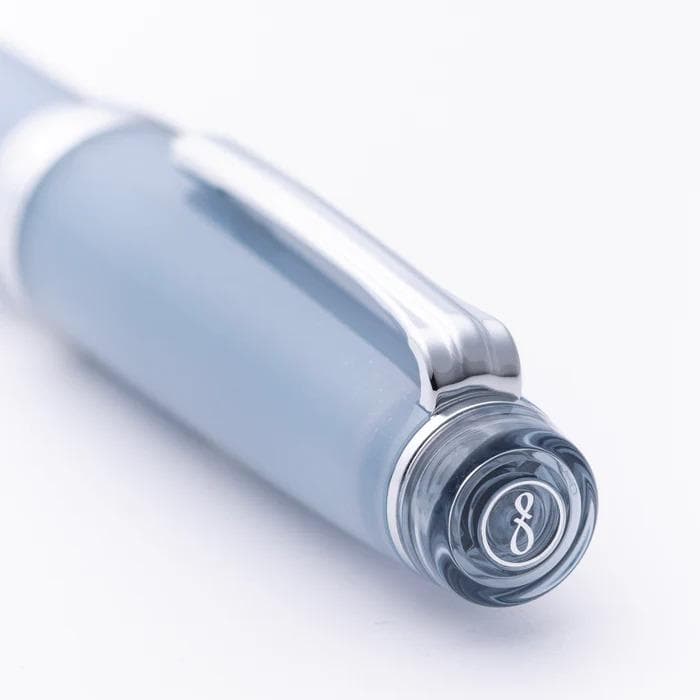 銀山スノーグレー　万年筆　MF　中細