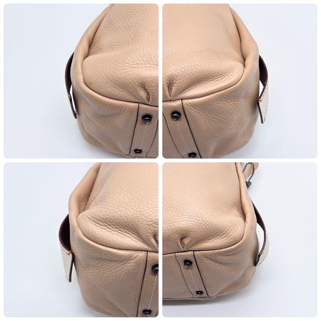 コーチ バンディット ホーボー ハンドバッグ チャーム レザー ワンショルダー