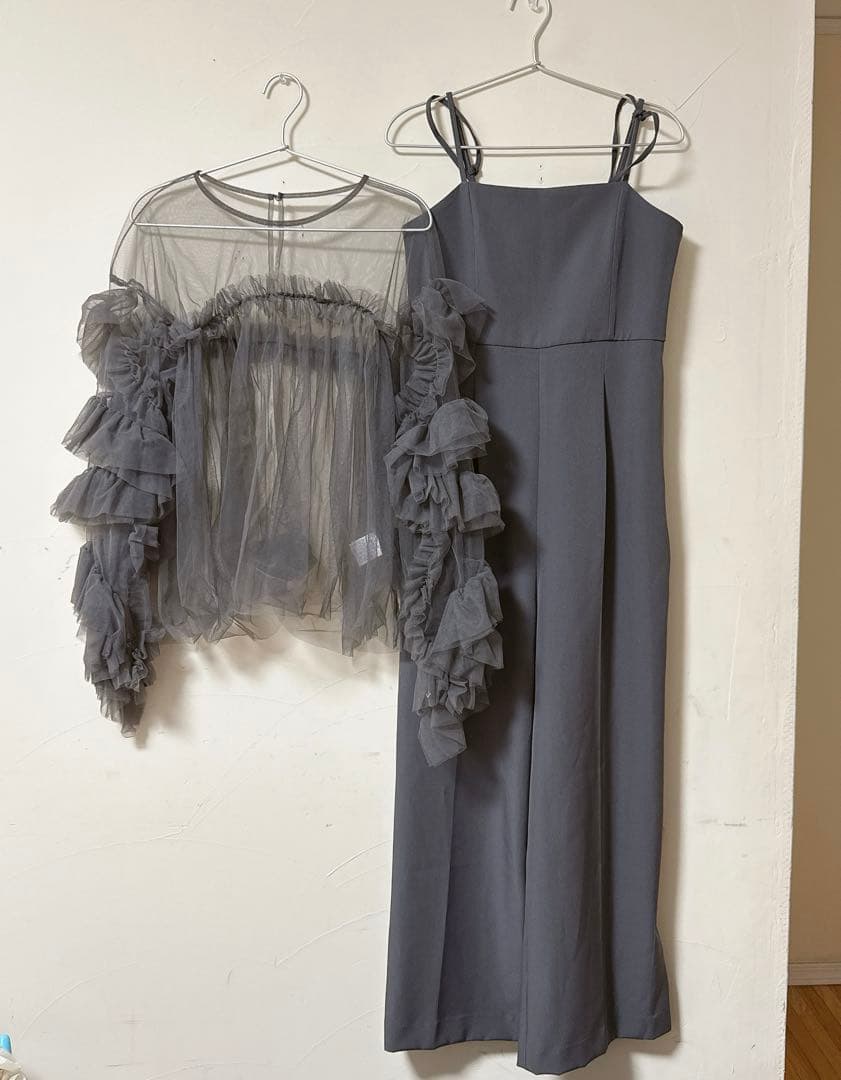 all in one × decorative tulle tops