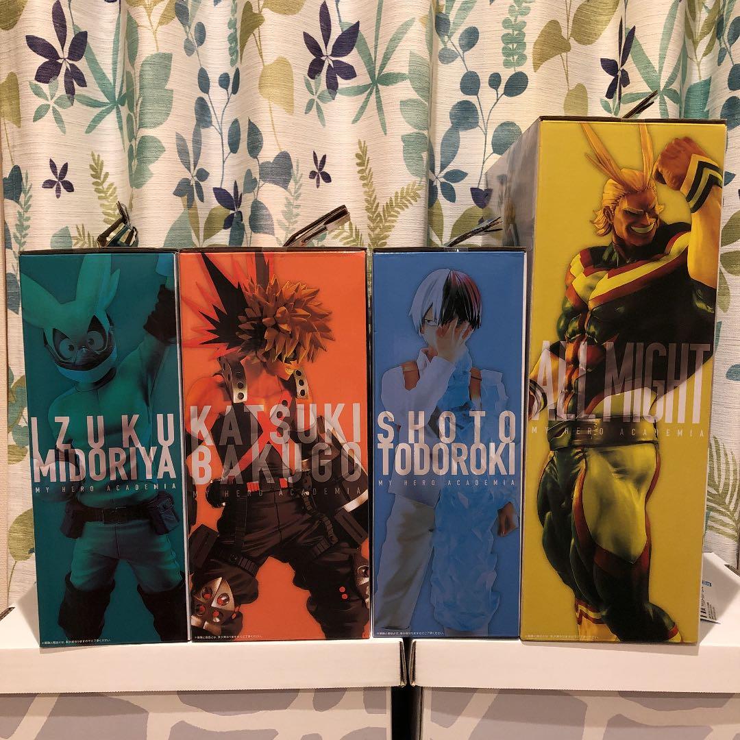 僕のヒーローアカデミア　ヒロアカ一番くじ　オールマイト　緑谷　爆豪　轟フィギュア