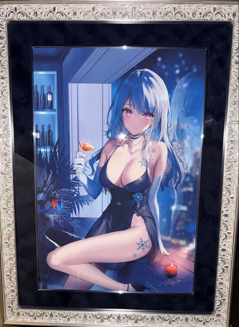 《正規品》アールビバン版画 necomi DX版 真冬の駆け引き