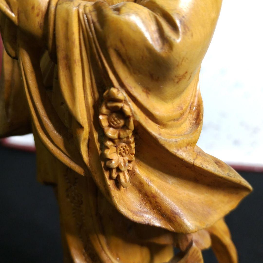 ☆★☆【期間限定特価！古美術 木彫り天女】