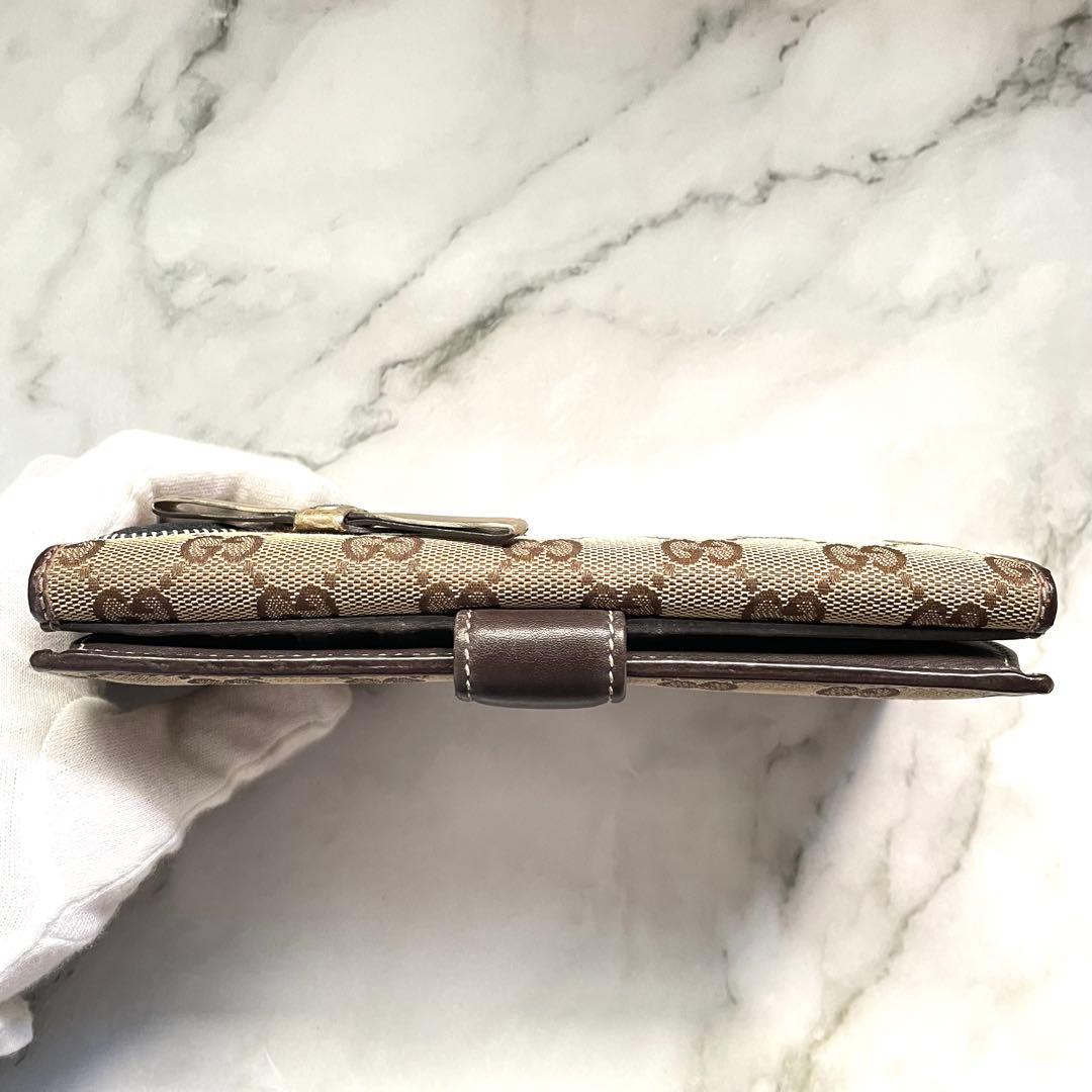 GUCCI GGキャンバス　グッチョリ　チワワ　Wホック　長財布　1010-①