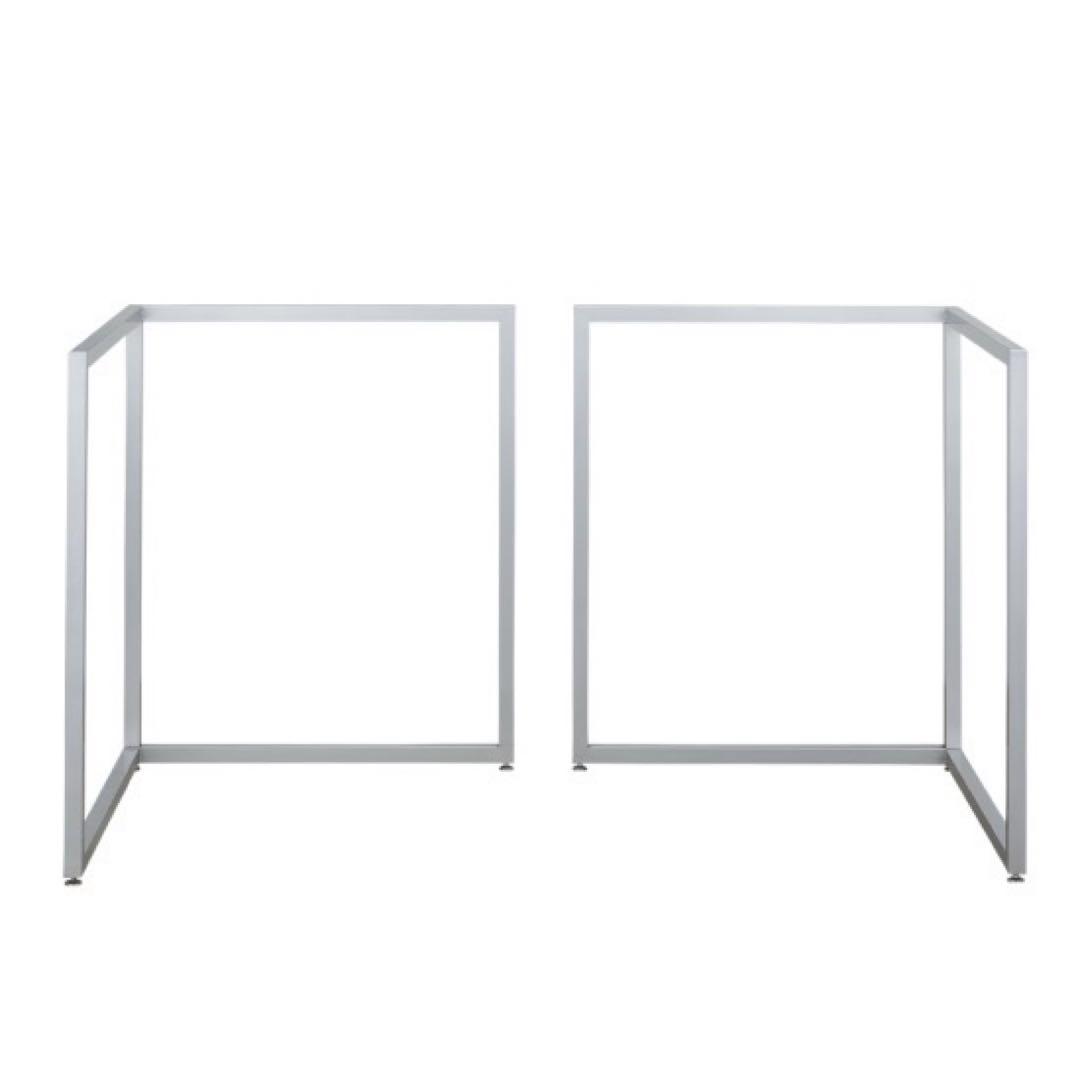 BISLEY ビスレー Lフット シルバー 600 デスク用脚 スチール