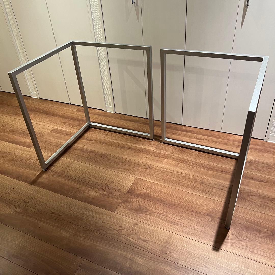 BISLEY ビスレー Lフット シルバー 600 デスク用脚 スチール