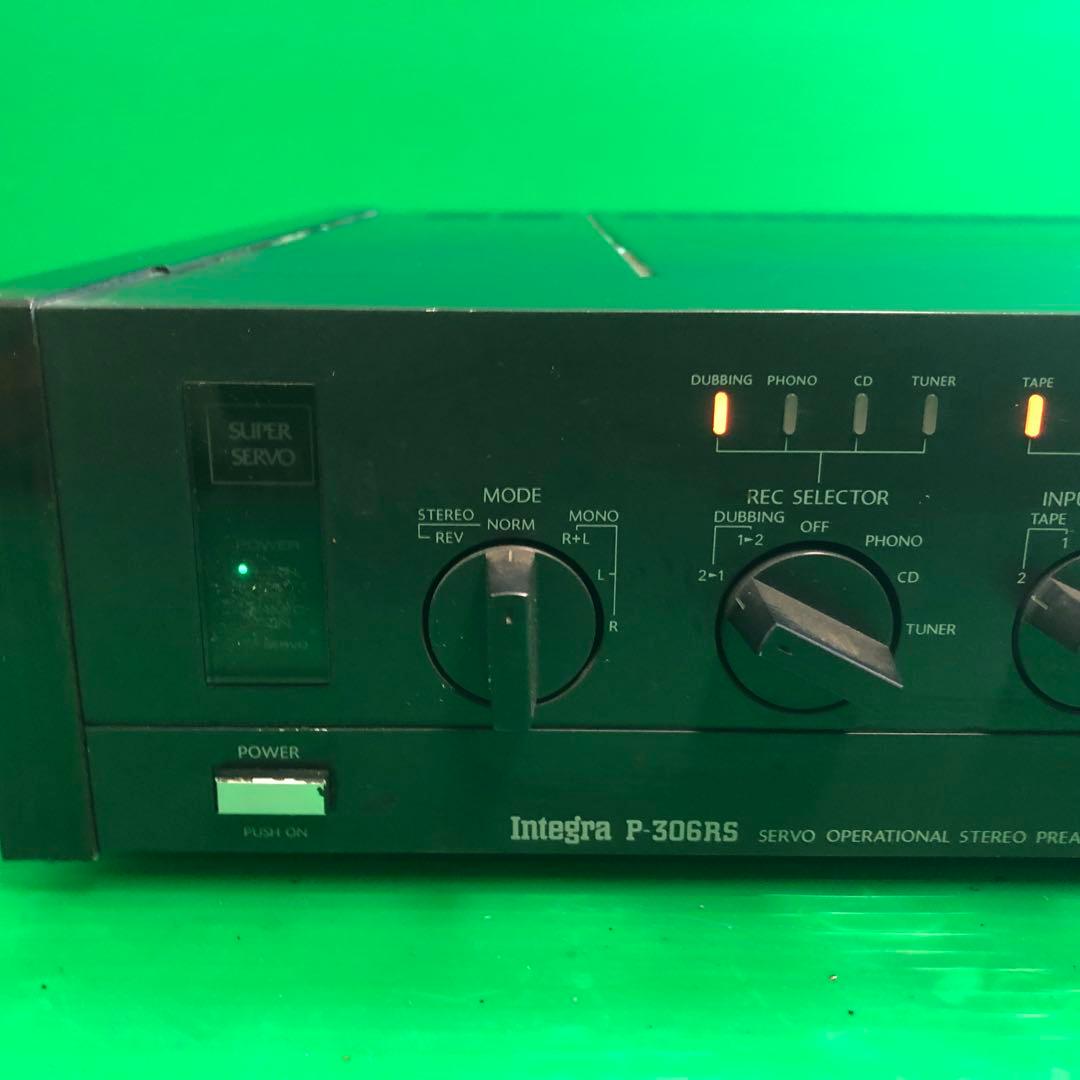 SONY Integra P-306RS ステレオプリアンプ 通電確認のみ