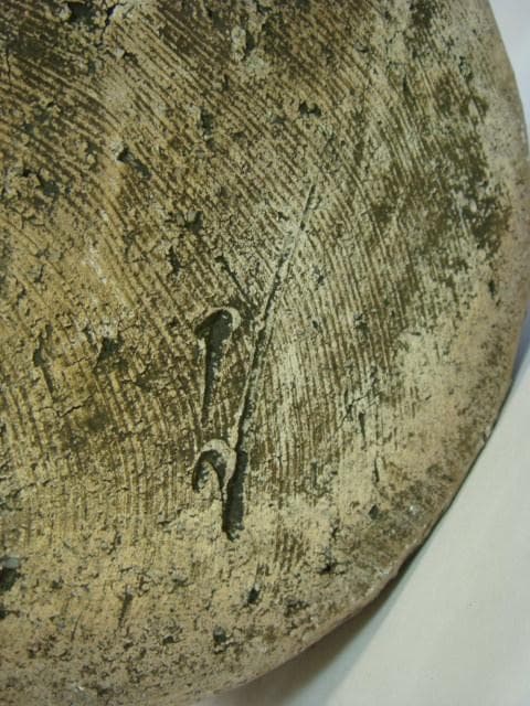 壷■かなり古い越前焼き船壷 素焼き 古壺 花瓶 花器 置物 時代物 骨董 室町■