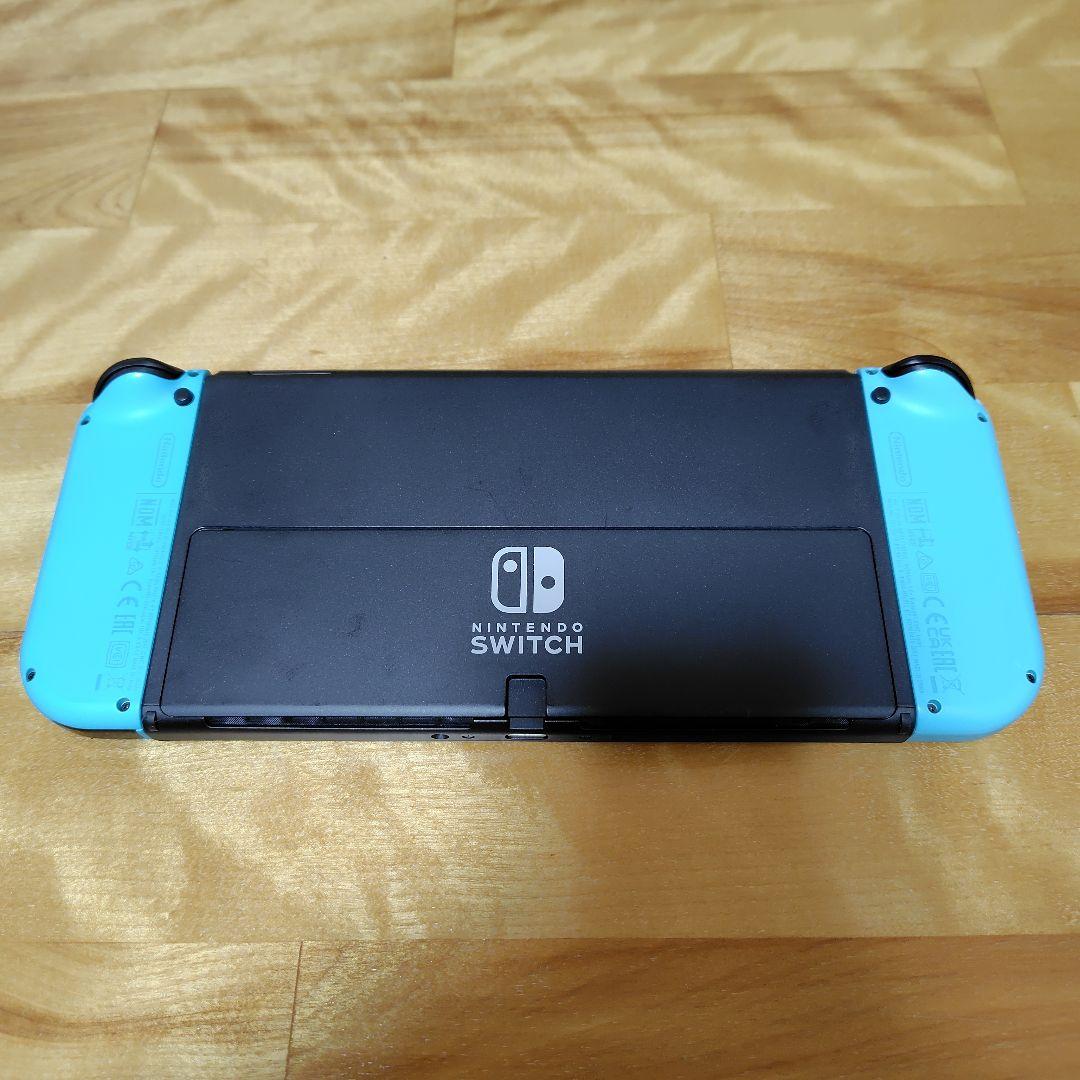 Switch　有機el　本体　付属品あり　ネオンブルー