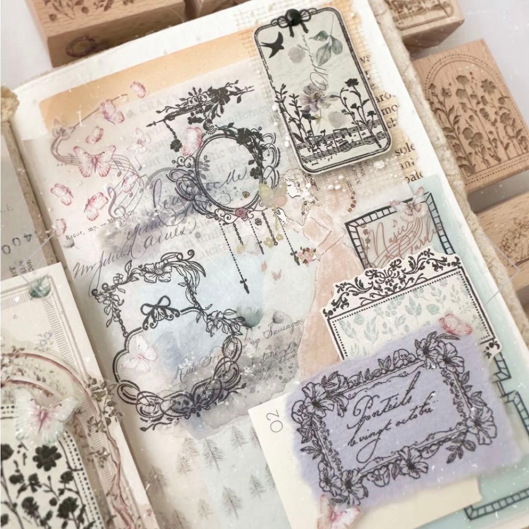 Journal pages 海外マスキングテープ　マステ 【1898】