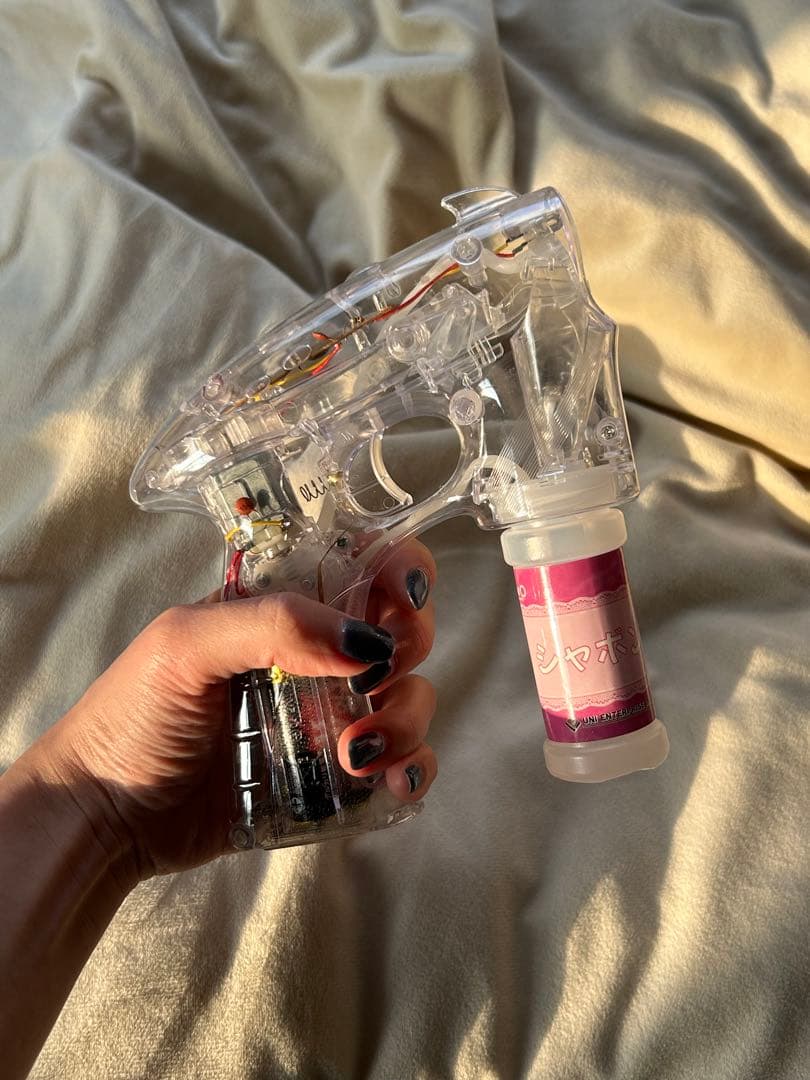 透明バブルガン12個セット　シャボン液付き