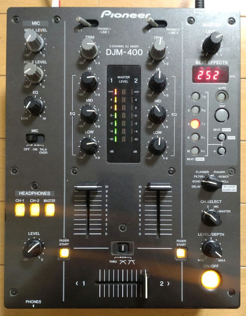 Pioneer　DJM-400　動作確認済み　クロスCHフェーダー 交換