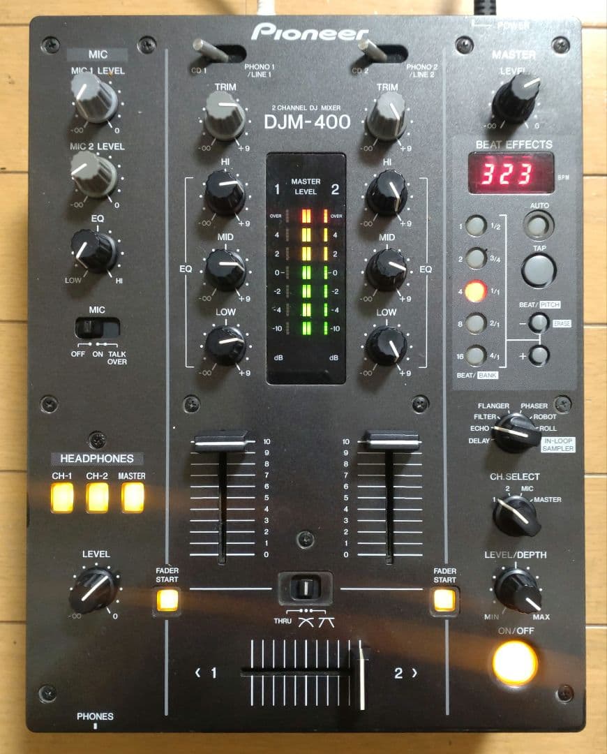 Pioneer　DJM-400　動作確認済み　クロスCHフェーダー 交換