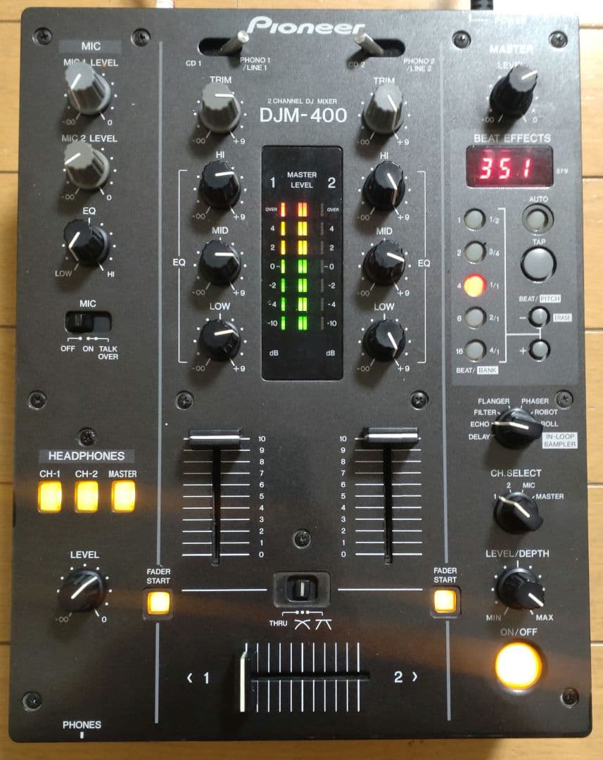 Pioneer　DJM-400　動作確認済み　クロスCHフェーダー 交換