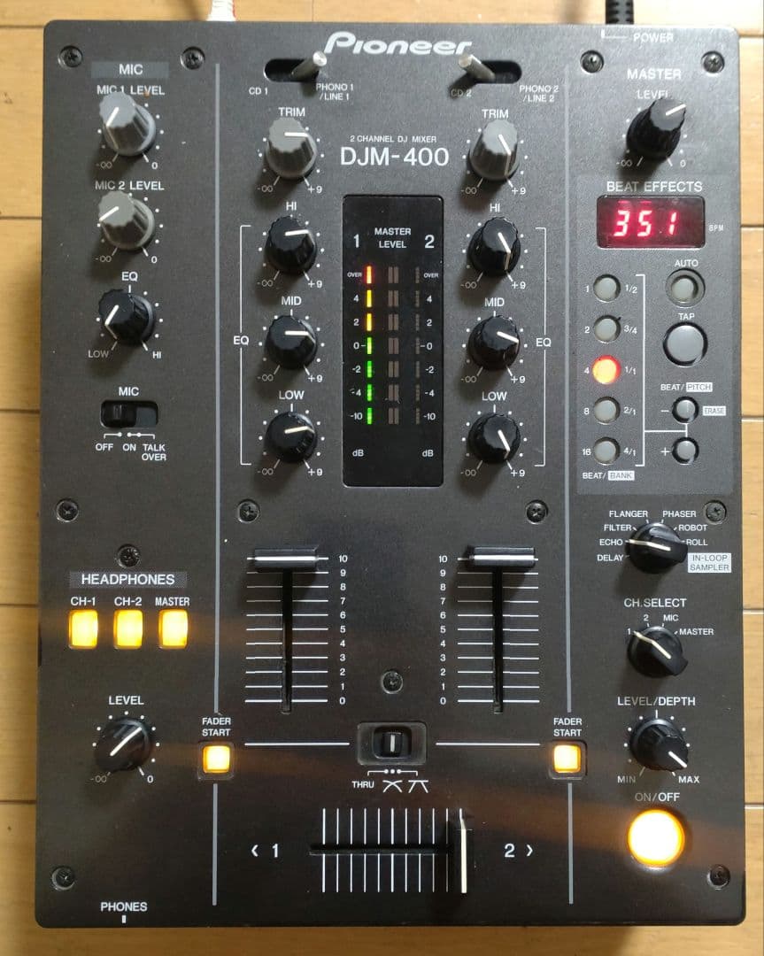 Pioneer　DJM-400　動作確認済み　クロスCHフェーダー 交換