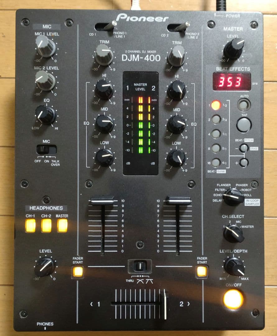 Pioneer　DJM-400　動作確認済み　クロスCHフェーダー 交換