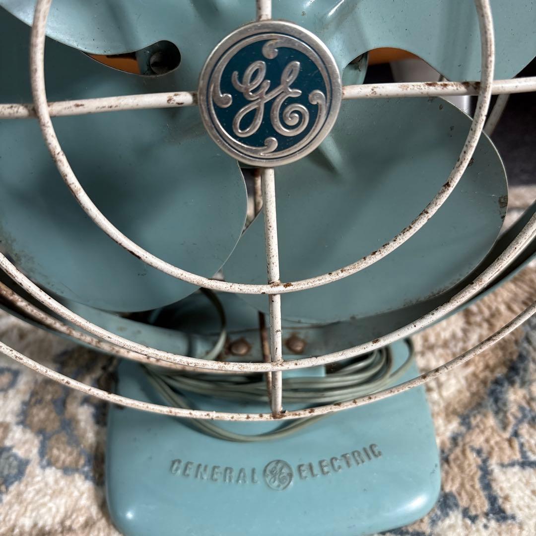 超希少 50s General Electric 扇風機 ライトブルー