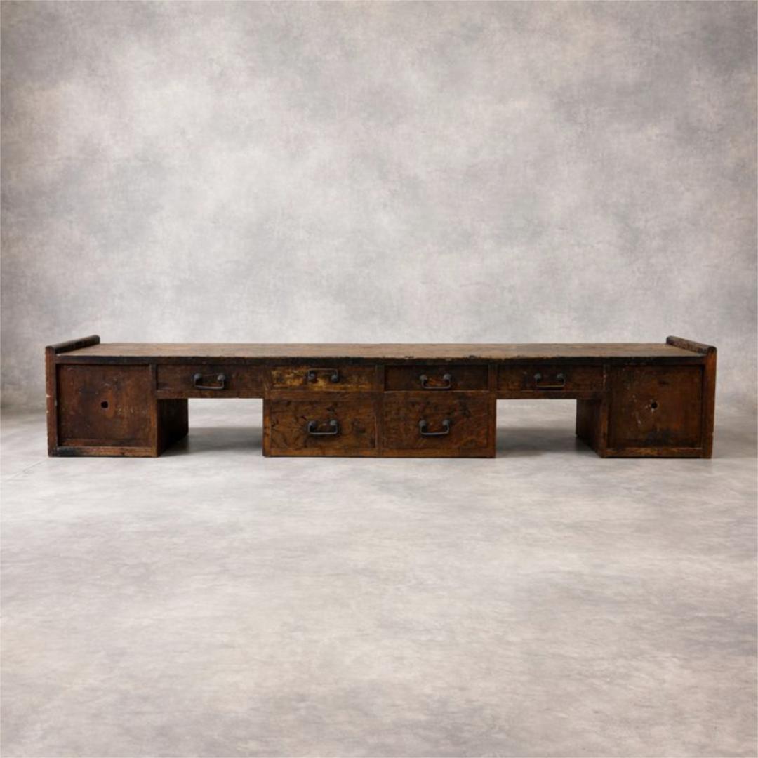 古い木製文机 ｜和家具・古道具・ローボード