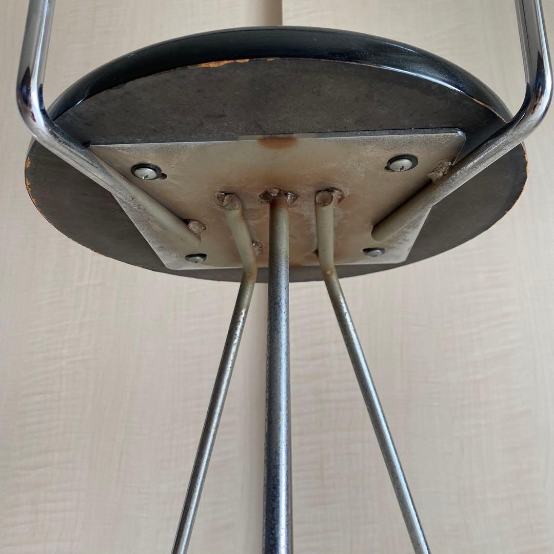 カウンターチェア 鉄脚 ハイチェア ビンテージ BARスツール