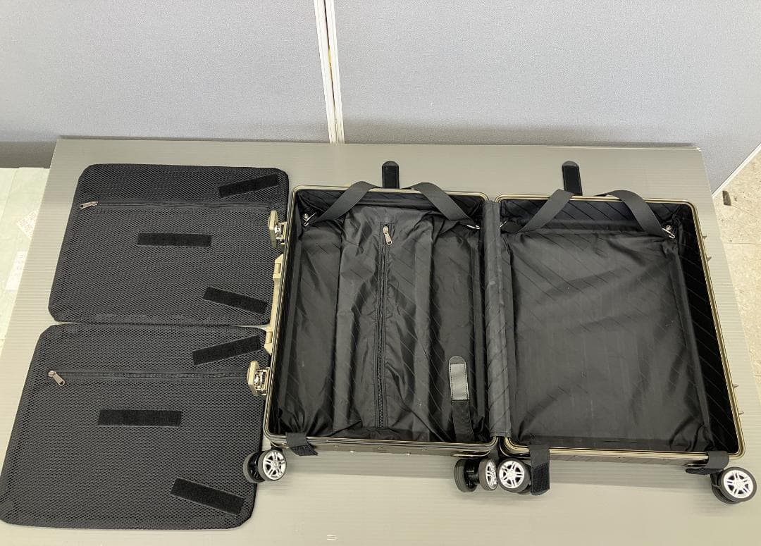 スーツケース トラベルキャリー NEOKEEPR アルミフレームタイプ カーキ