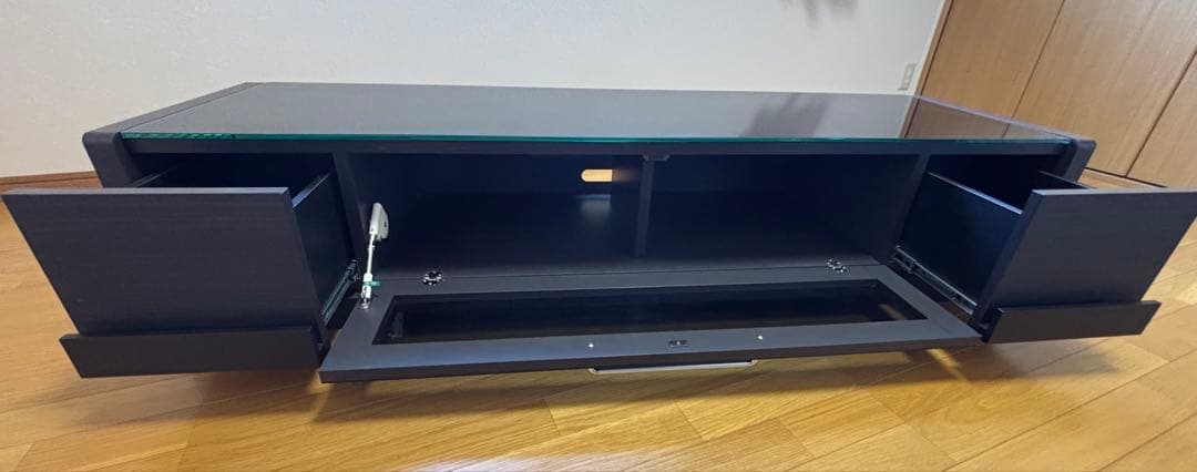 テレビボード ガラス天板