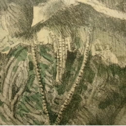 【真作】◆小磯良平『フランス人形』銅版画◆検）東郷青児 高塚省吾 宮永岳彦