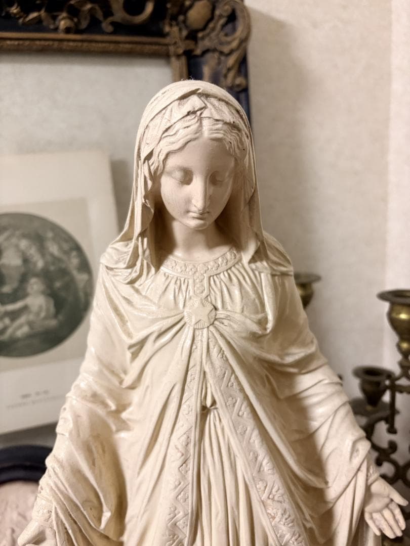 フランスアンティーク 聖母マリア像