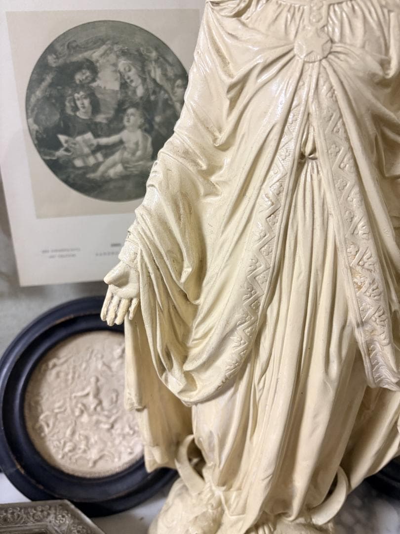 フランスアンティーク 聖母マリア像