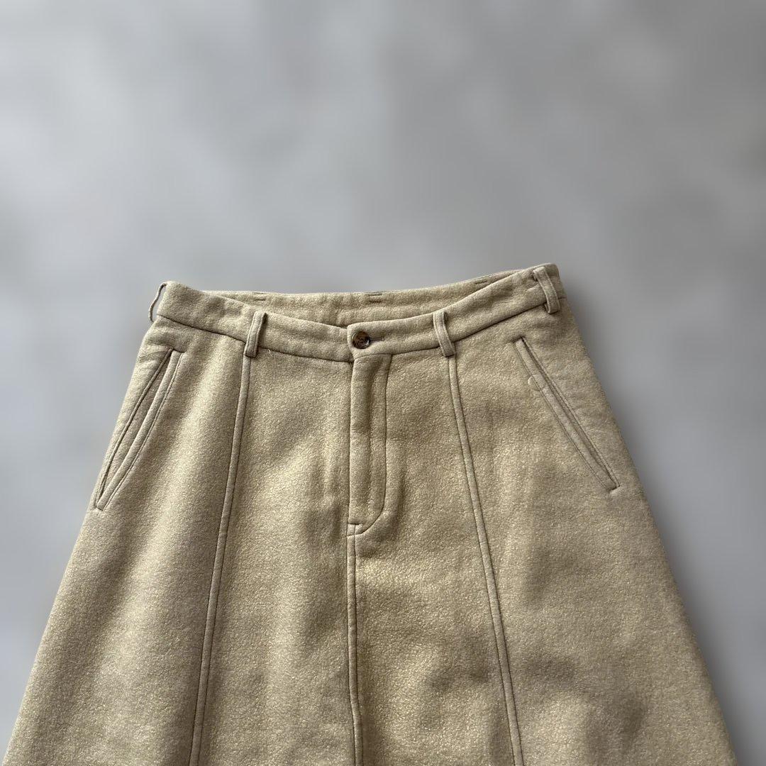 S、M、Lコムデギャルソン　サルエルパンツS ゴールドベージュ