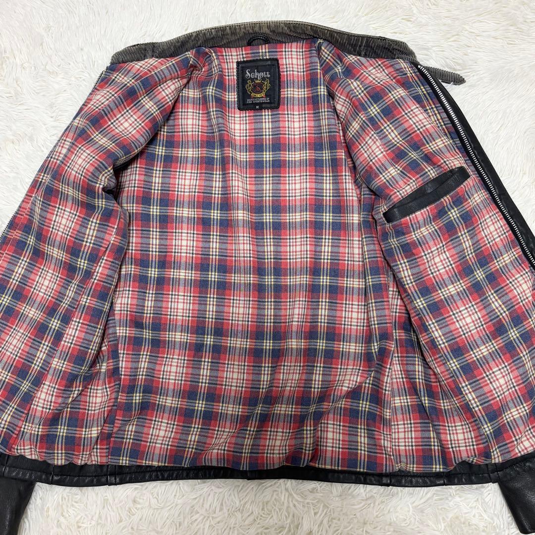 Schott クラシックレザーライダースジャケット　カウレザー　ヴィンテージ