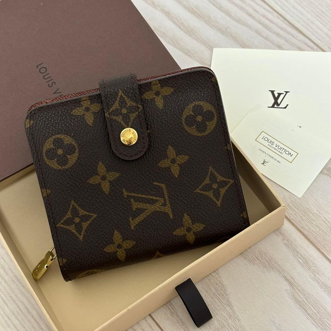 お*あ様 ルイ・ヴィトン 二つ折り財布 モノグラム ルイヴィトン