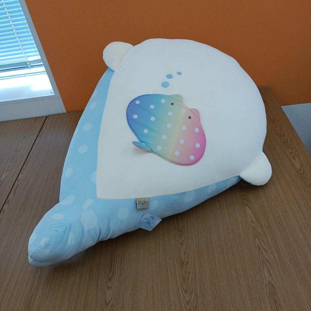 タグ付き　サンエックス　ジンベエさん　特大スーパーもーちもちぬいぐるみ　7th