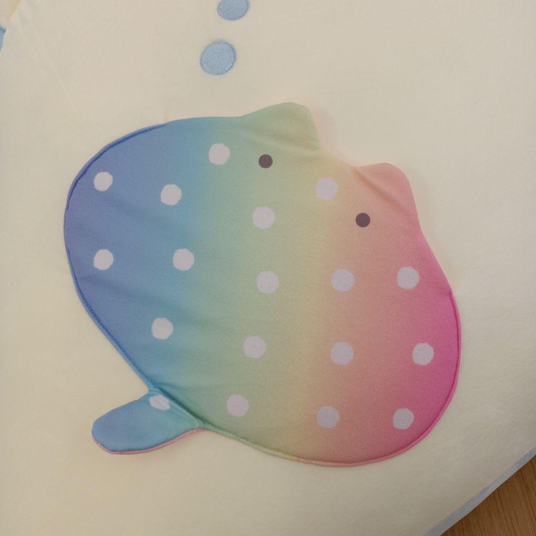 タグ付き　サンエックス　ジンベエさん　特大スーパーもーちもちぬいぐるみ　7th