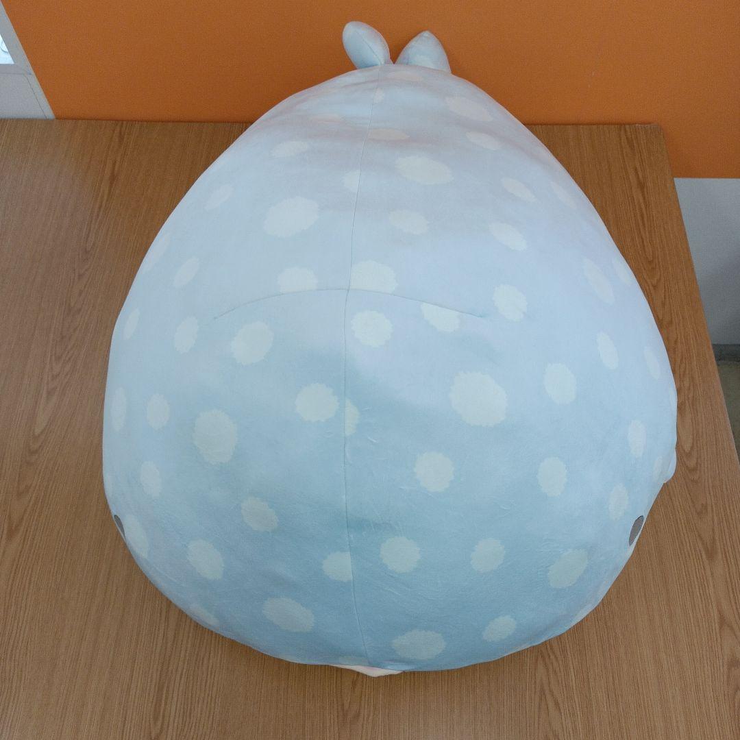 タグ付き　サンエックス　ジンベエさん　特大スーパーもーちもちぬいぐるみ　7th