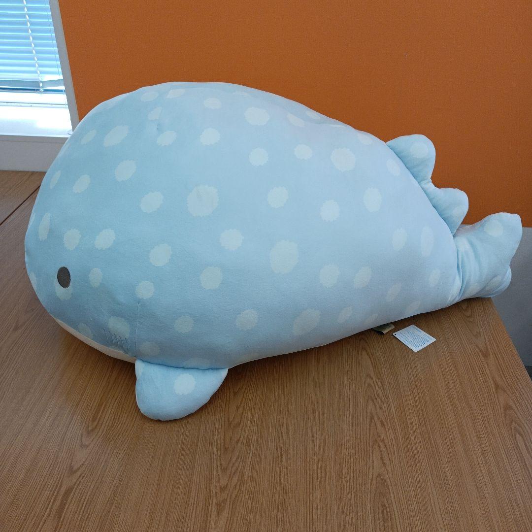 タグ付き　サンエックス　ジンベエさん　特大スーパーもーちもちぬいぐるみ　7th