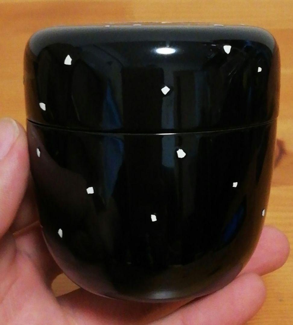 藤田武志作　卵殻　雷鳥　棗　共箱　共布　茶道具