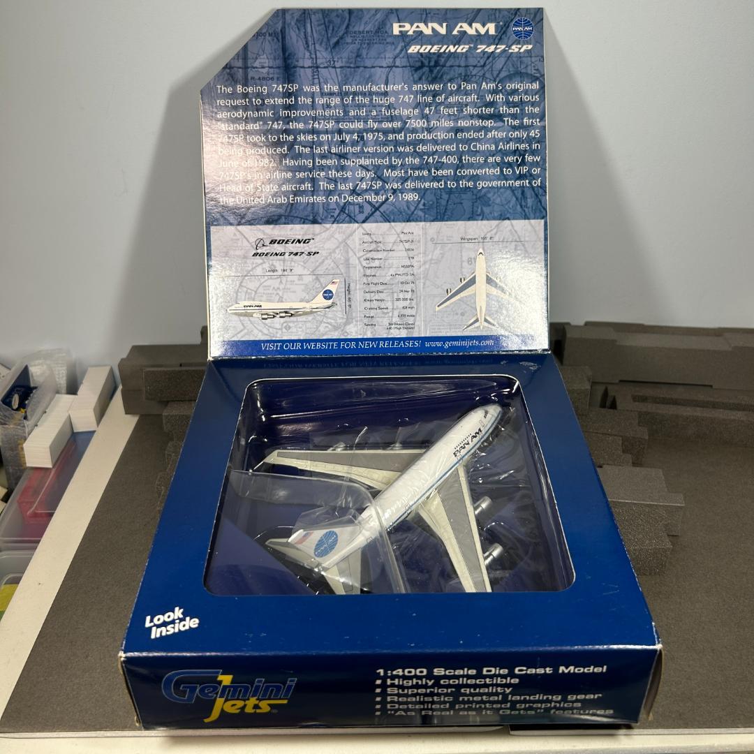 1/400 ジェミニジェッツ B747-SP パンナム N532PA 外箱傷み有