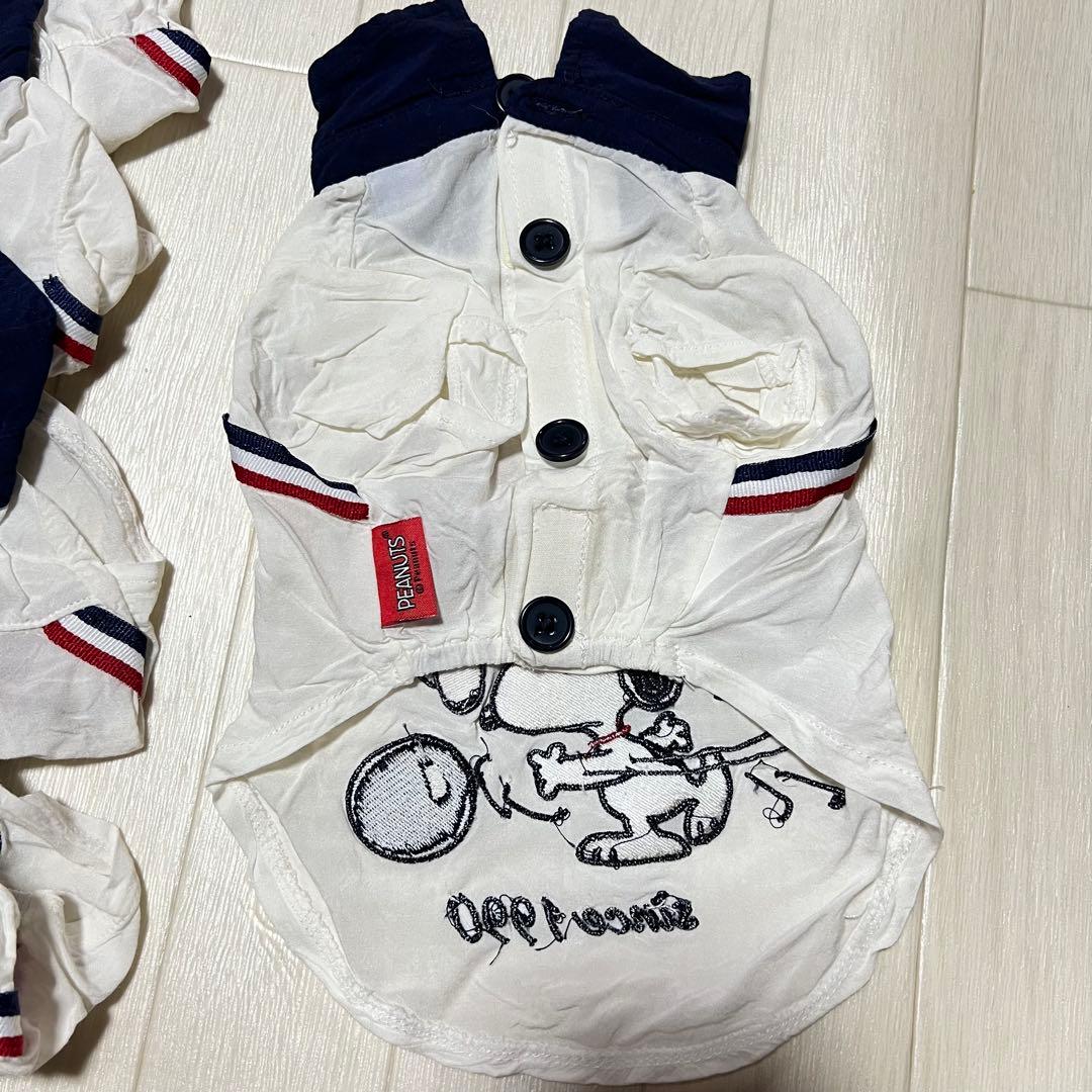 5枚セット ペットパラダイス スヌーピー ボーリングシャツ SNOOPY 犬服