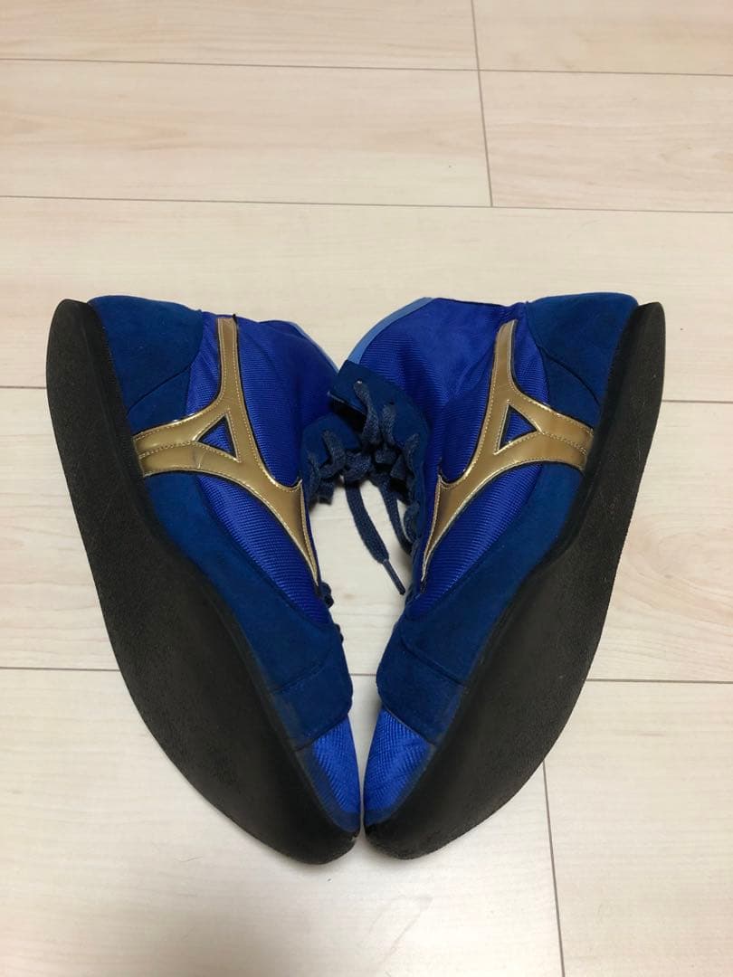 Mizuno ボクシングシューズ ブルー ハイカット 26㎝