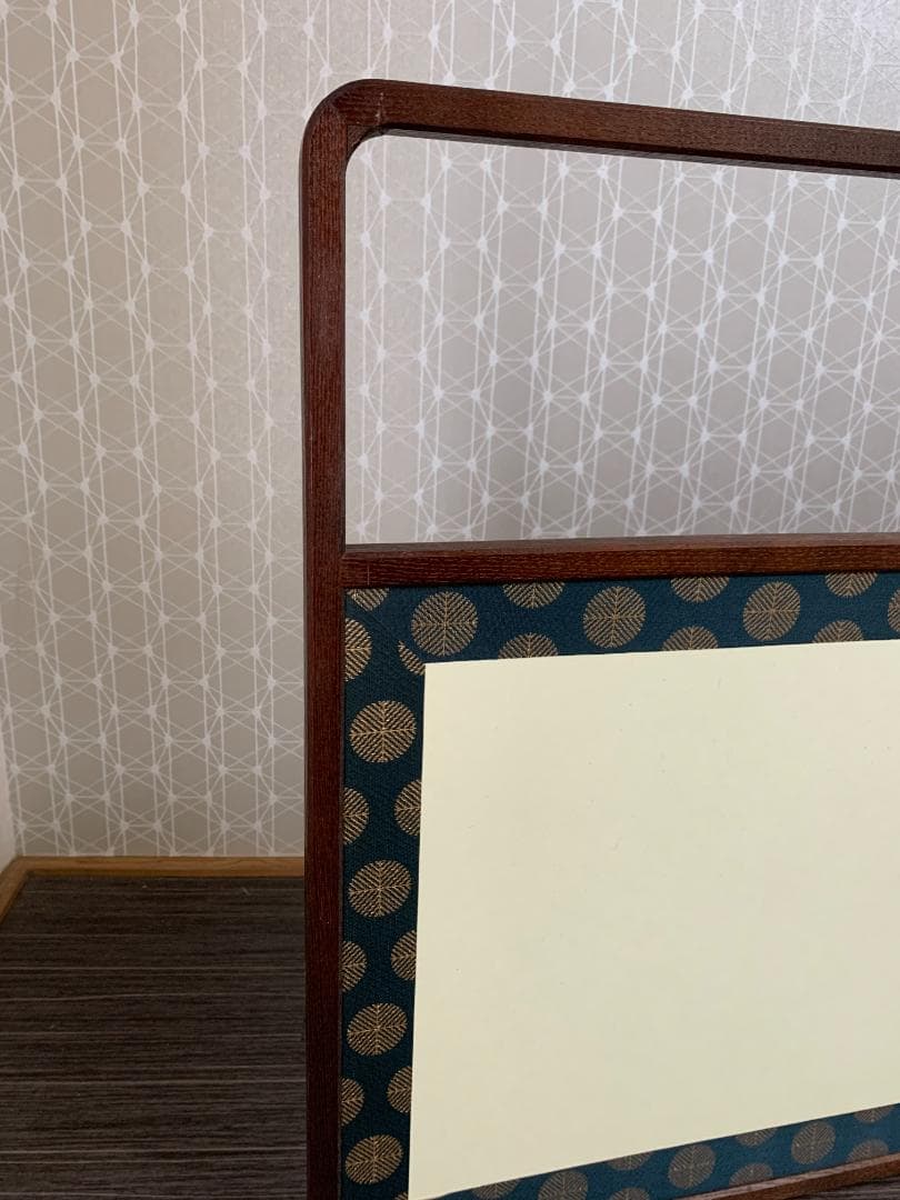 女桑縁 風炉先屏風 裏網代 上透し 腰風炉先 茶道具 江戸間 678