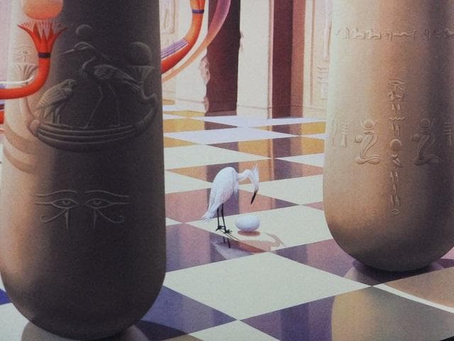 イレーヌ・メイヤー　直筆サイン『魂の叫び』ミクストメディア 大判 1127C