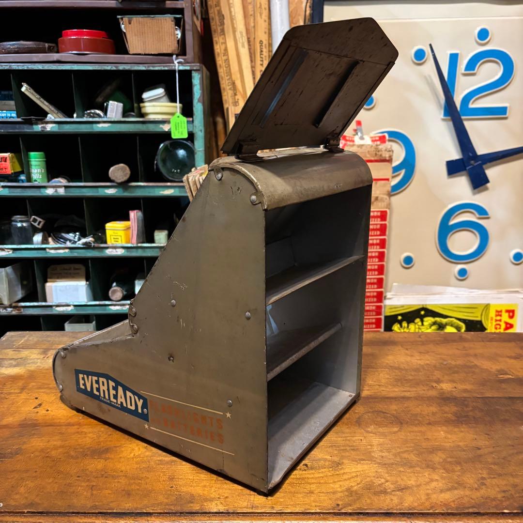 アンティーク雑貨 USA VINTAGE EVEREADY store display 50s