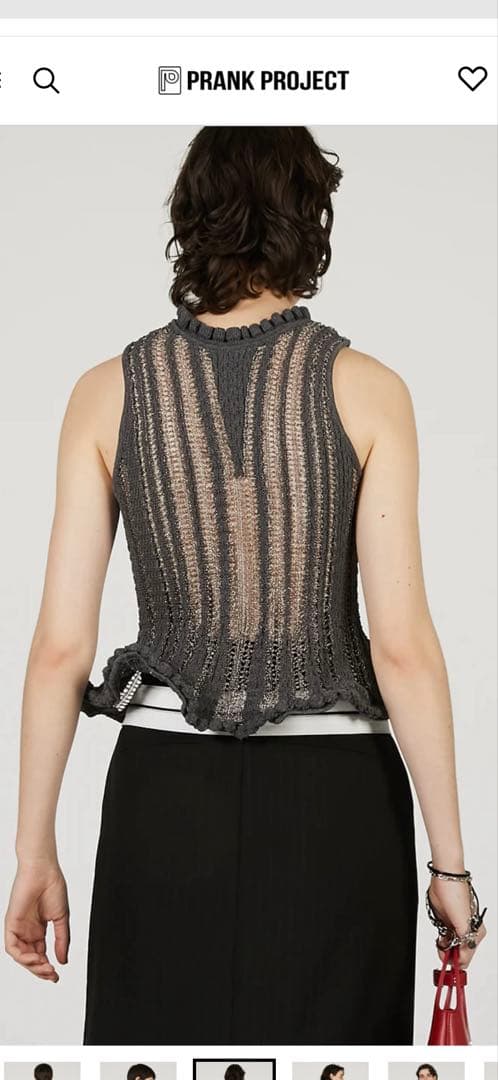 プランクプロジェクト2025春夏　ニットトップ新品