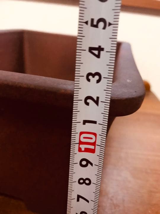 盆栽鉢　希少時代紅泥赤色梨皮切り足長方盆栽鉢山野草植木鉢32.5x24x12