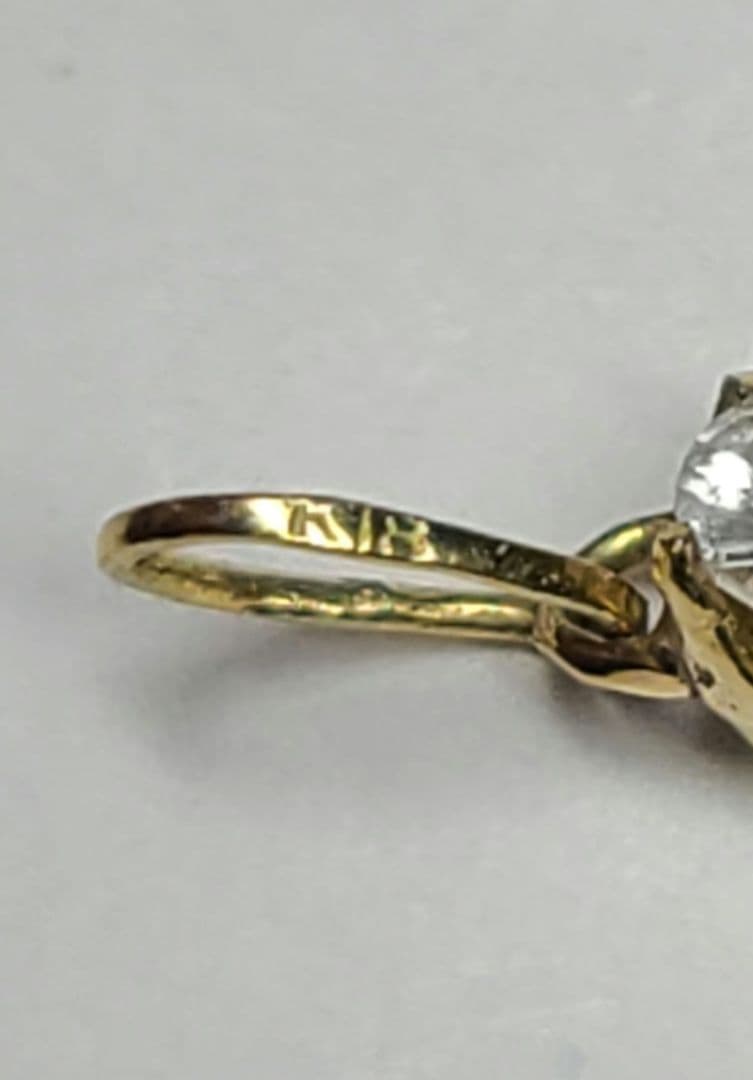 美しいペンダントトップです★ダイヤモンド&バターリャパライバトルマリン18K★