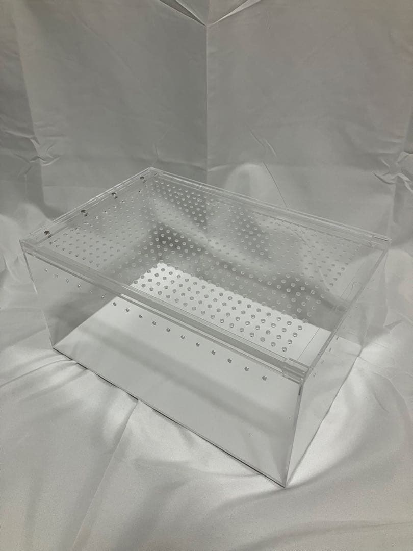 【6box】30×20×15 白底 レプタイルボックス同等　マグネット アクリル